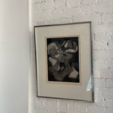 Vintage "Echo" Art Print Signed by Susan Baille, 1975