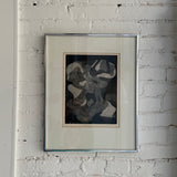 Vintage "Echo" Art Print Signed by Susan Baille, 1975