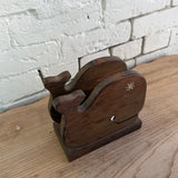 Vintage Hand Carved Whale Napkin Holder