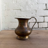 Vintage Small Solid Brass Pitcher