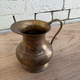Vintage Small Solid Brass Pitcher