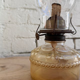 Vintage Eagle Glass Kerosine Lamp