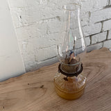 Vintage Eagle Glass Kerosine Lamp