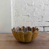 Vintage Hand Painted Japanese Flower Bowl