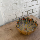 Vintage Hand Painted Japanese Flower Bowl