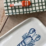 Ceramic Lobstah Trap Buttah Dish