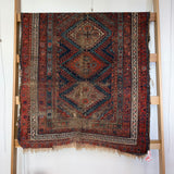 Vintage Purples and Blues Throw Rug