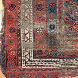 Vintage Purples and Blues Throw Rug