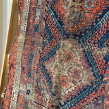Vintage Purples and Blues Throw Rug