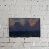 Vintage Cloud on Board Painting