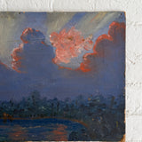 Vintage Cloud on Board Painting