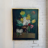 Vintage Floral Arrangement Still Life Painting, Signed