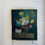 Vintage Floral Arrangement Still Life Painting, Signed