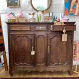 Vintage Unique Belgian Two Door Buffet