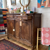 Vintage Unique Belgian Two Door Buffet