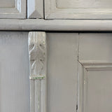 Vintage European Low Hutch, Light Blue Finish