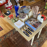 Vintage Grey Folding Leaf Table