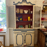 Vintage Italian Stepback Cupboard, 60s Regency Style