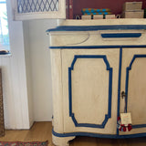 Vintage Italian Stepback Cupboard, 60s Regency Style