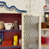 Vintage Italian Stepback Cupboard, 60s Regency Style