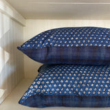The Square Pillow in Indigo Lotus