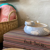 Light Blue Circle Olive Bowl