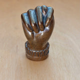Vintage Brass Mano Figa Hand Match Safe or Snuff Box