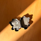 Vintage Sterling Silver Snuff Pill Box, Female Silhouette