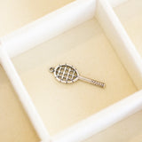 Vintager Sterling Silver Racket Charm