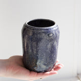 Vintage Blue Pottery Vase