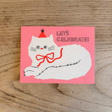 Let's Celebrate Cat Greeting Card