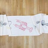 Lobster Embroidered Table Runner, Viand Exclusive!