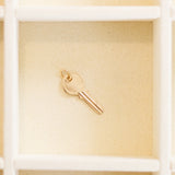 Vintage 14K Gold Dainty Key Charm