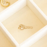 Vintage 14K Gold Dainty Key Charm