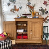 Vintage Two Door Pitch Pine Cabinet