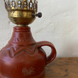 Vintage Electric Oil Style Pottery Lamp
