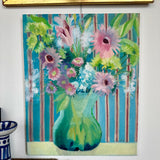 Vintage Still-life Vase of Flowers Painting by Joanne Berg