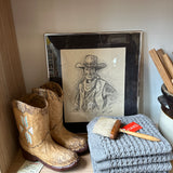 Vintage Max Ashburn Cowboy Charcoal, Framed