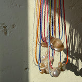 Pearls & Japanese Glass Bead Necklace