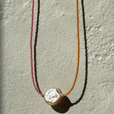 Pearls & Japanese Glass Bead Necklace