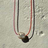 Pearls & Japanese Glass Bead Necklace