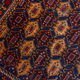 Vintage Orange and Red Throw Rug