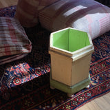 Vintage Painted Octagon Planter