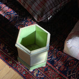 Vintage Painted Octagon Planter