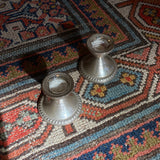Pair Vintage Sterling Silver Taper Holders