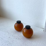 Vintage Bakelite Salt + Pepper Shakers