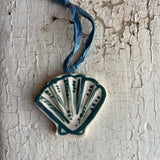 Ceramic Scallop Ornament