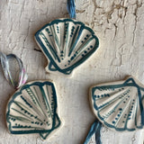Ceramic Scallop Ornament