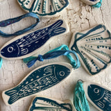 Ceramic Scallop Ornament