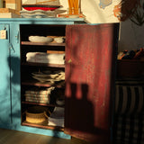 Vintage Painted Blue Hutch